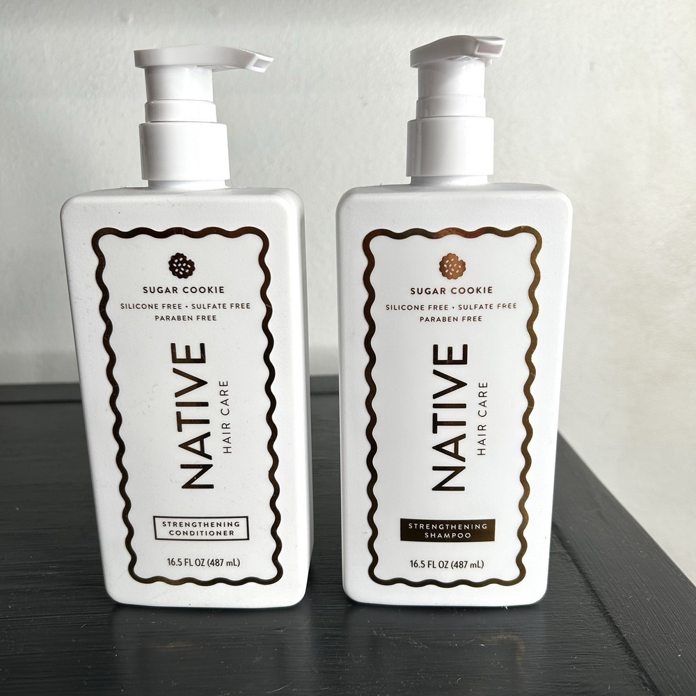 Native‎ Sugar Cookie Shampoo Conditioner Set 16.5 oz Holiday Limited Ed NEW